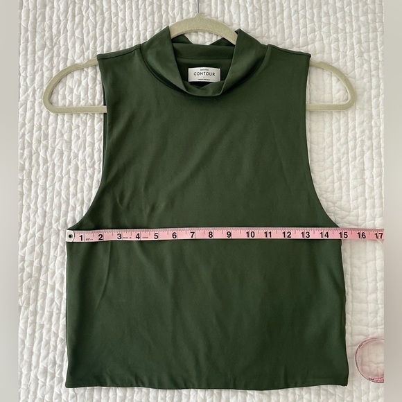 Aritzia Babaton Contour Mockneck Tank Sencha Green - Picture 6 of 6